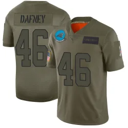 Men's Dominique Dafney Carolina Panthers No.46 Limited 2019 Salute to Service Jersey - Camo