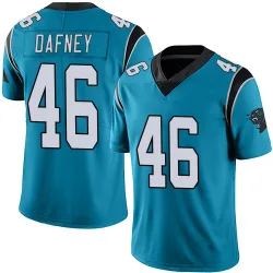 Men's Dominique Dafney Carolina Panthers No.46 Limited Alternate Vapor Untouchable Jersey - Blue