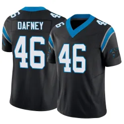Men's Dominique Dafney Carolina Panthers No.46 Limited Vapor F.U.S.E. Jersey - Black