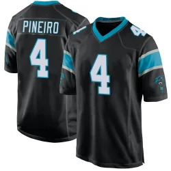 Men's Eddy Pineiro Carolina Panthers No.4 Game Team Color Jersey - Black