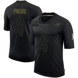 Men's Eddy Pineiro Carolina Panthers No.4 Limited 2020 Salute To Service Jersey - Black