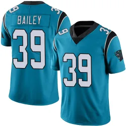 Men's Emani Bailey Carolina Panthers No.39 Limited Alternate Vapor Untouchable Jersey - Blue
