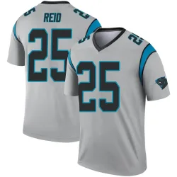 Men's Eric Reid Carolina Panthers No.25 Legend Inverted Silver Jersey