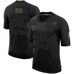 Men's Eric Reid Carolina Panthers No.25 Limited 2020 Salute To Service Jersey - Black