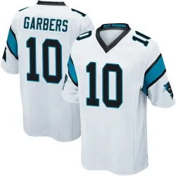 Men's Ethan Garbers Carolina Panthers No.10 Game Jersey - White