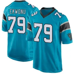 Men's Ikem Ekwonu Carolina Panthers No.79 Game Alternate Jersey - Blue