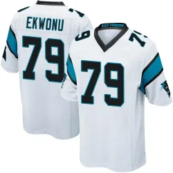 Men's Ikem Ekwonu Carolina Panthers No.79 Game Jersey - White