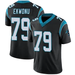 Men's Ikem Ekwonu Carolina Panthers No.79 Limited Team Color Vapor Untouchable Jersey - Black