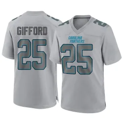 Men's Isaac Gifford Carolina Panthers No.25 Game Atmosphere Fashion Jersey - Gray
