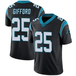 Men's Isaac Gifford Carolina Panthers No.25 Limited Team Color Vapor Untouchable Jersey - Black