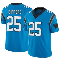 Men's Isaac Gifford Carolina Panthers No.25 Limited Vapor F.U.S.E. Jersey - Blue