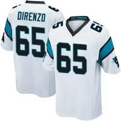 Men's J.D. DiRenzo Carolina Panthers No.65 Game Jersey - White