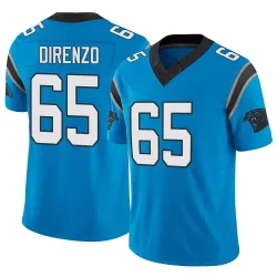 Men's J.D. DiRenzo Carolina Panthers No.65 Limited Vapor F.U.S.E. Jersey - Blue