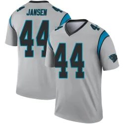 Men's JJ Jansen Carolina Panthers No.44 Legend Inverted Silver Jersey