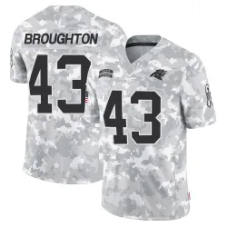 Men's JaTravis Broughton Carolina Panthers No.43 Limited 2024 Salute to Service Jersey - Arctic Camo