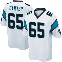 Men's Ja'Tyre Carter Carolina Panthers No.65 Game Jersey - White