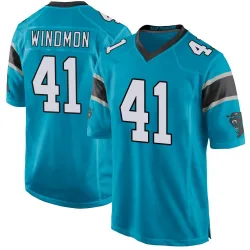Men's Jacoby Windmon Carolina Panthers No.41 Game Alternate Jersey - Blue