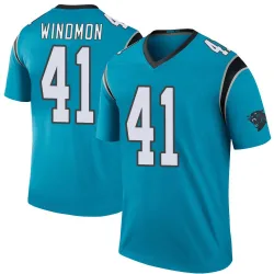 Men's Jacoby Windmon Carolina Panthers No.41 Legend Color Rush Jersey - Blue