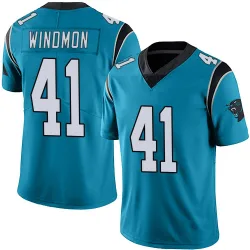 Men's Jacoby Windmon Carolina Panthers No.41 Limited Alternate Vapor Untouchable Jersey - Blue