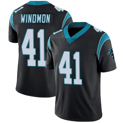 Men's Jacoby Windmon Carolina Panthers No.41 Limited Team Color Vapor Untouchable Jersey - Black