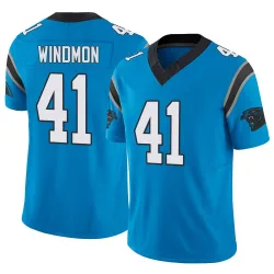 Men's Jacoby Windmon Carolina Panthers No.41 Limited Vapor F.U.S.E. Jersey - Blue