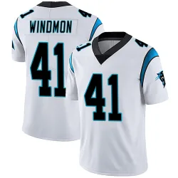 Men's Jacoby Windmon Carolina Panthers No.41 Limited Vapor Untouchable Jersey - White