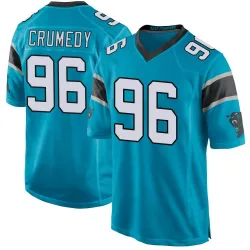 Men's Jaden Crumedy Carolina Panthers No.96 Game Alternate Jersey - Blue