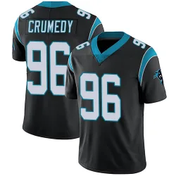 Men's Jaden Crumedy Carolina Panthers No.96 Limited Team Color Vapor Untouchable Jersey - Black