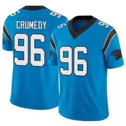 Men's Jaden Crumedy Carolina Panthers No.96 Limited Vapor F.U.S.E. Jersey - Blue