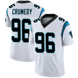 Men's Jaden Crumedy Carolina Panthers No.96 Limited Vapor Untouchable Jersey - White