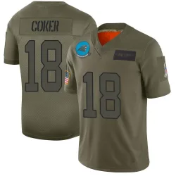 Men's Jalen Coker Carolina Panthers No.18 Limited 2019 Salute to Service Jersey - Camo