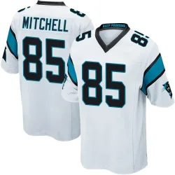 Men's James Mitchell Carolina Panthers No.85 Game Jersey - White