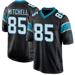 Men's James Mitchell Carolina Panthers No.85 Game Team Color Jersey - Black