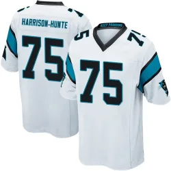 Men's Jared Harrison-Hunte Carolina Panthers No.75 Game Jersey - White