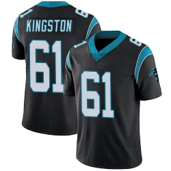Men's Jarrett Kingston Carolina Panthers No.61 Limited Team Color Vapor Untouchable Jersey - Black