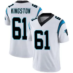 Men's Jarrett Kingston Carolina Panthers No.61 Limited Vapor Untouchable Jersey - White