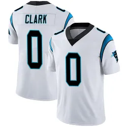 Men's Jerrod Clark Carolina Panthers No.0 Limited Vapor Untouchable Jersey - White