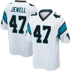 Men's Josey Jewell Carolina Panthers No.47 Game Jersey - White