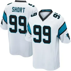 Men's Kawann Short Carolina Panthers No.99 Game Jersey - White