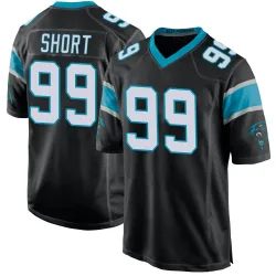 Men's Kawann Short Carolina Panthers No.99 Game Team Color Jersey - Black