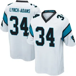 Men's Kay'Ron Lynch-Adams Carolina Panthers No.34 Game Jersey - White