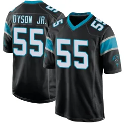 Men's Kenny Dyson Jr. Carolina Panthers No.55 Game Team Color Jersey - Black