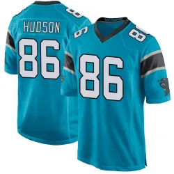 Men's Kobe Hudson Carolina Panthers No.86 Game Alternate Jersey - Blue