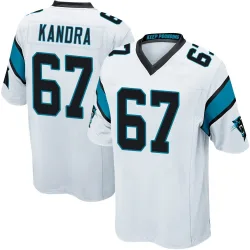 Men's Luke Kandra Carolina Panthers No.67 Game Jersey - White