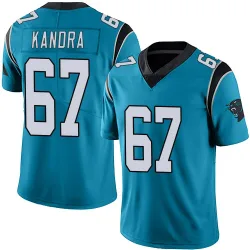 Men's Luke Kandra Carolina Panthers No.67 Limited Alternate Vapor Untouchable Jersey - Blue