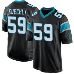 Men's Luke Kuechly Carolina Panthers No.59 Game Team Color Jersey - Black