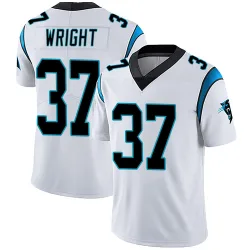 Men's Matthew Wright Carolina Panthers No.37 Limited Vapor Untouchable Jersey - White