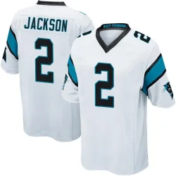 Men's Michael Jackson Carolina Panthers No.2 Game Jersey - White