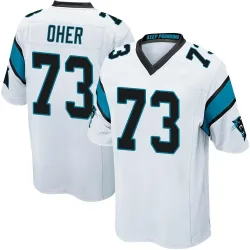 Men's Michael Oher Carolina Panthers No.73 Game Jersey - White