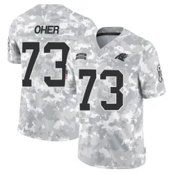 Men's Michael Oher Carolina Panthers No.73 Limited 2024 Salute to Service Jersey - Arctic Camo